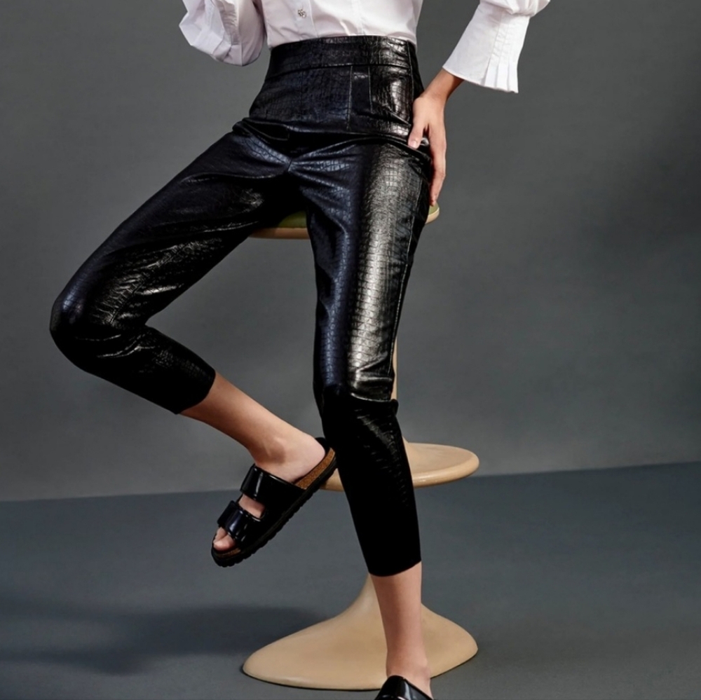 Zara snake skinny pants